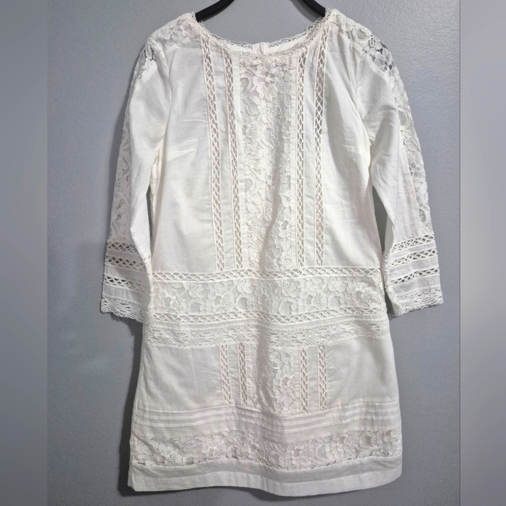 Abercrombie & Fitch White Lace Y2K girly fairy core eyelet lace Dress XS NWT